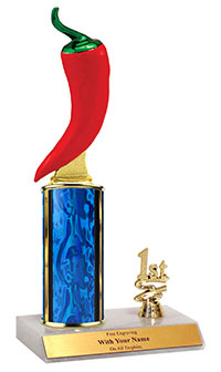 10" Red Chili Trim Trophy