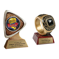 Coach Resin Trophies