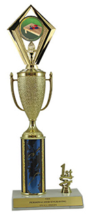 14" Cornhole Cup Trim Trophy