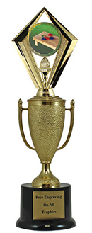 12" Cornhole Cup Pedestal Trophy