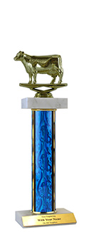 12" Cow Double Marble Trophy