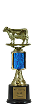 9" Cow Pedestal Trophy