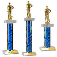 Cricket Double Marble Trophies