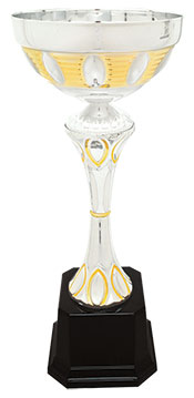 13 1/2" Gold / Silver Metal Trophy Cup