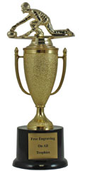 12" Curling Cup Pedestal Trophy