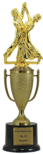 12" Dancing Cup Pedestal Trophy