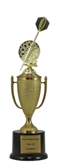 12" Darts Cup Pedestal Trophy