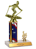 10" Downhill Skiing Trim Trophy