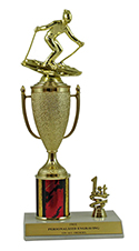 12" Downhill Skiing Cup Trim Trophy