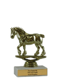 5" Draft Horse Economy Trophy