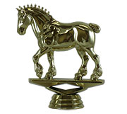 4" Draft Horse Figurine