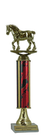 13" Excalibur Draft Horse Trophy