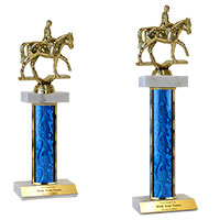 Double Marble Equestrian Trophies