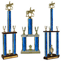 Multicolumn Equestrian Trophies