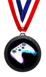 Black eSports Medal - with Engraving