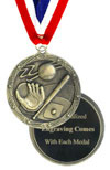 Economy Engraved Softball Medal