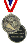 Economy Engraved Cheerleading Medal