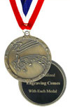 Economy Engraved Music Medal
