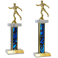 Figure Skating Double Marble Trophies