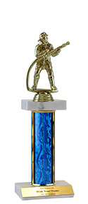 12" Fireman Double Marble Trophy
