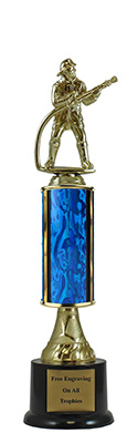 13" Fireman Pedestal Trophy