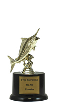 5" Pedestal Marlin Trophy