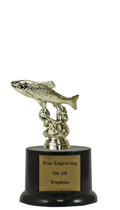 6" Pedestal Trout Trophy