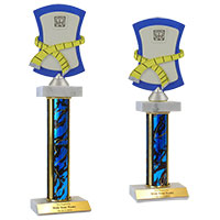 Fitness Double Marble Trophies