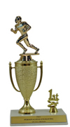 10" Football Cup Trim Trophy