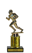8" Football Economy Trophy with Black Marble base