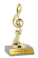 7" Music G-Clef Trophy