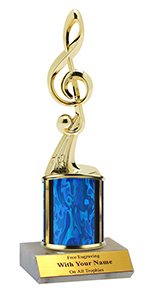 9" Music G-Clef Trophy