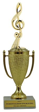 11" Music G-Clef Cup Trophy