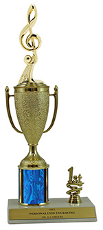 13" Music G-Clef Cup Trim Trophy