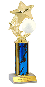 9" Golf Ball Spinner Trophy