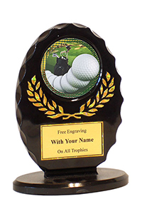 5" Oval Golf Award