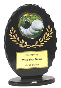 6" Oval Golf Award