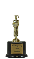 7" Pedestal Graduate Trophy