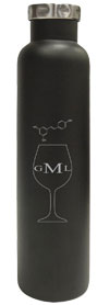 Resveratrol and Wine Glass Personalized Growler