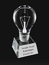3-D Crystal Light Bulb Award