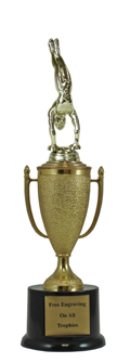 12" Gymanstics Cup Pedestal Trophy