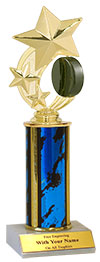 9" Hockey Puck Spinner Trophy