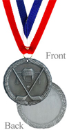 Antique Silver Hockey Medal