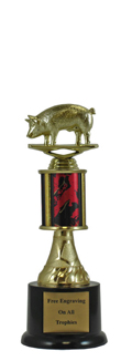 9" Hog Pedestal Trophy