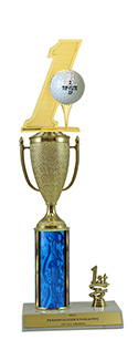 14" Hole In One Cup Trim Trophy