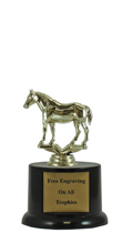 6" Pedestal Quarter Horse Trophy