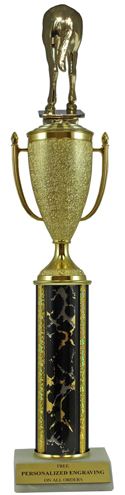 16" Horse Rear Cup Trophy