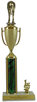 16" Horse Rear Cup Trim Trophy
