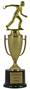12" Horseshoe Cup Pedestal Trophy