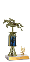9" Excalibur Jumping Horse Trim Trophy